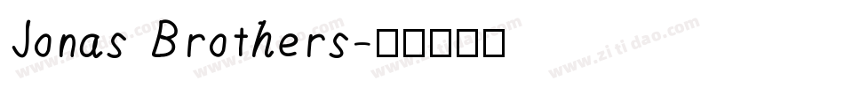 Jonas Brothers字体转换